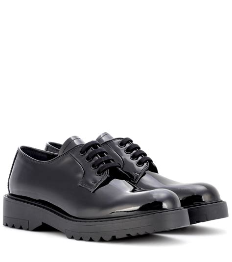 scarpe derby prada|Black Patent Leather Derby Shoes .